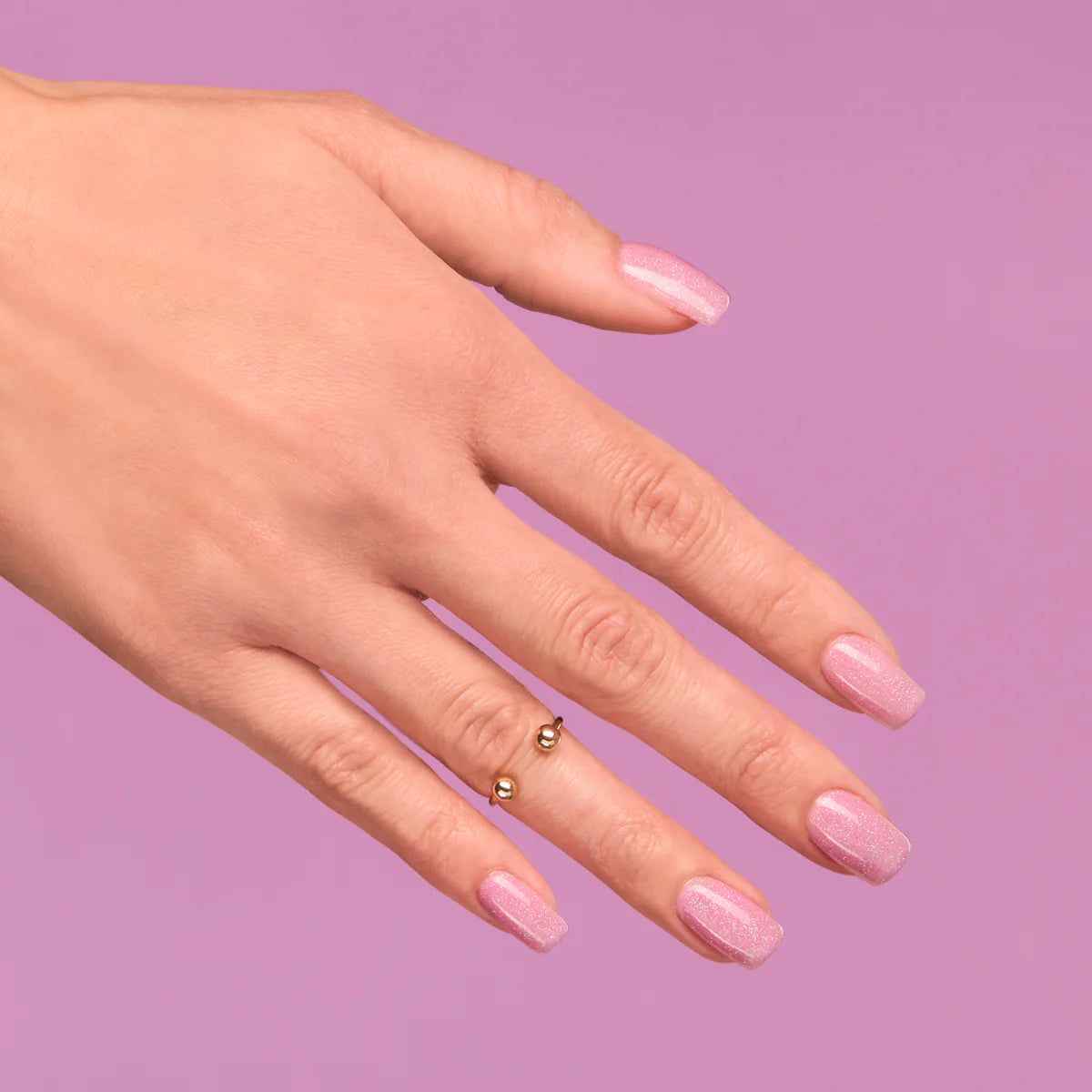 Semilac 319 Shimmer Dust Pink UV Gel Polis