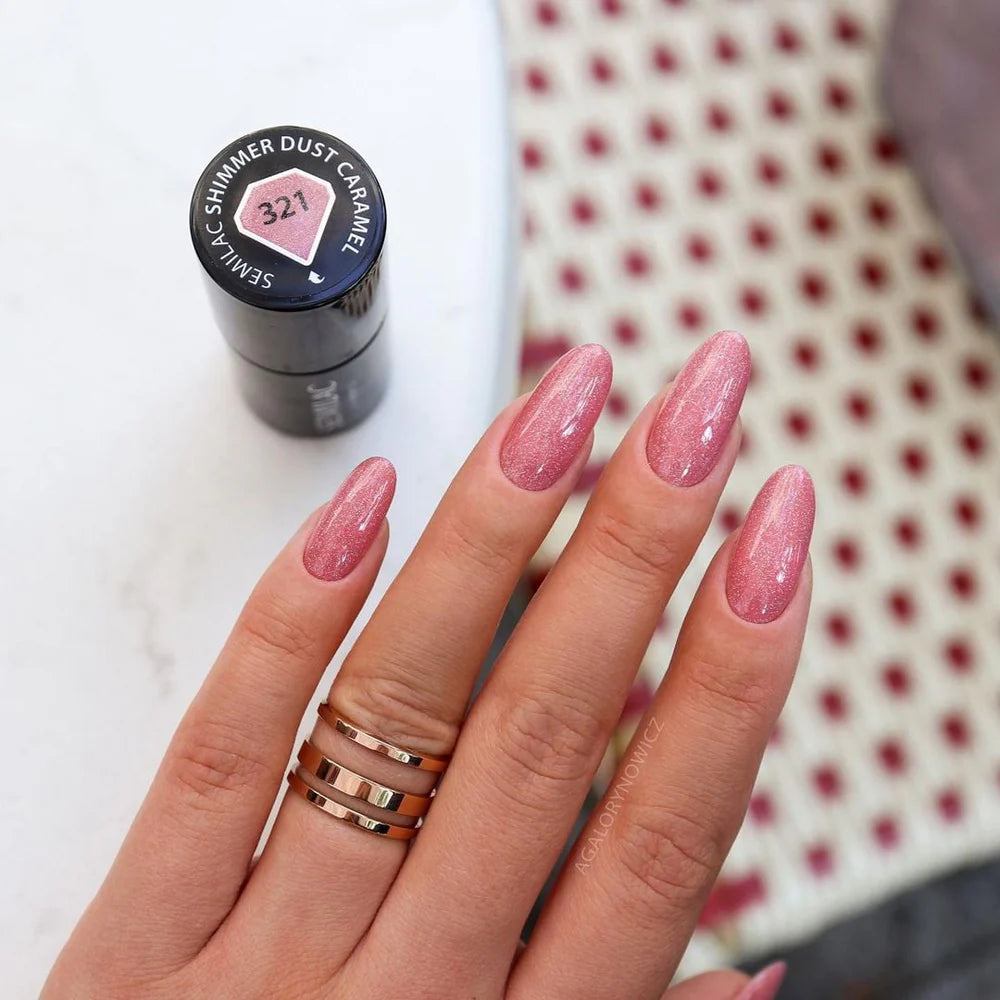 Semilac 321 Shimmer Dust Caramel UV Gel Polish