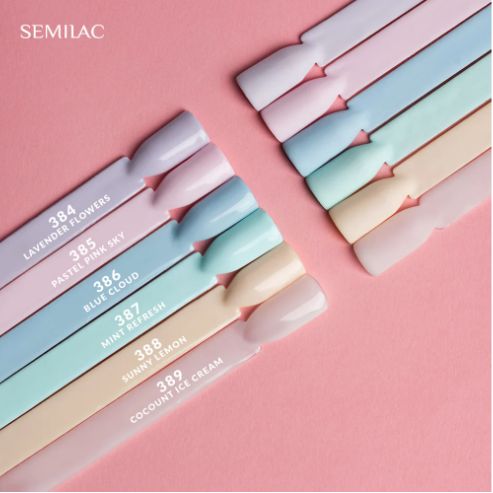 Semilac 385 Pastel Pink Sky UV Gel Polish 7ml