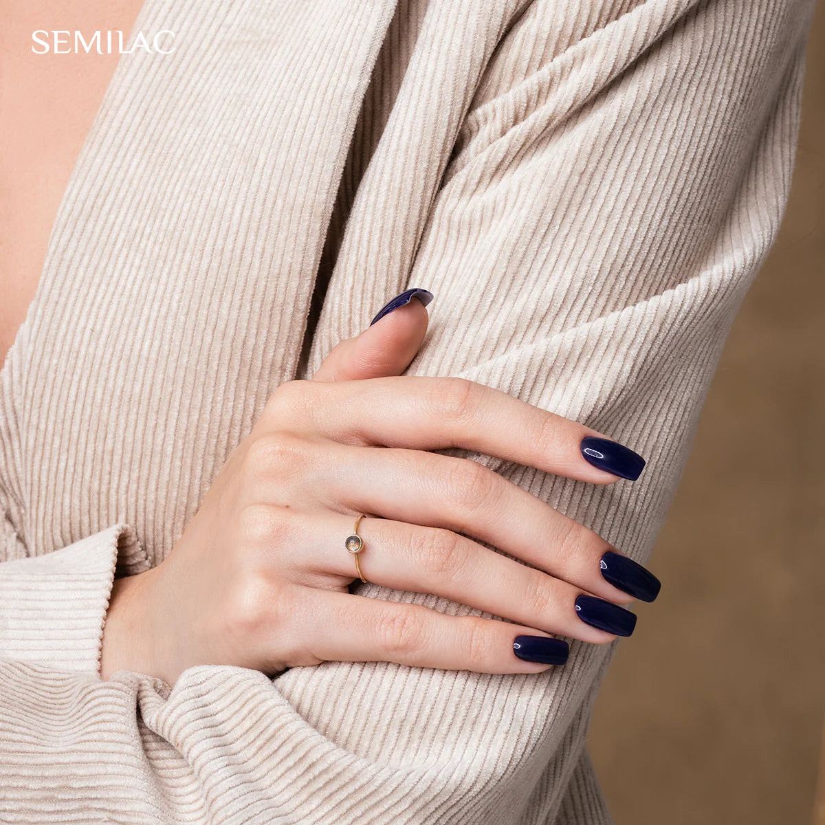 Semilac 420 Safari Night Blue HEMA Free UV Gel Polish