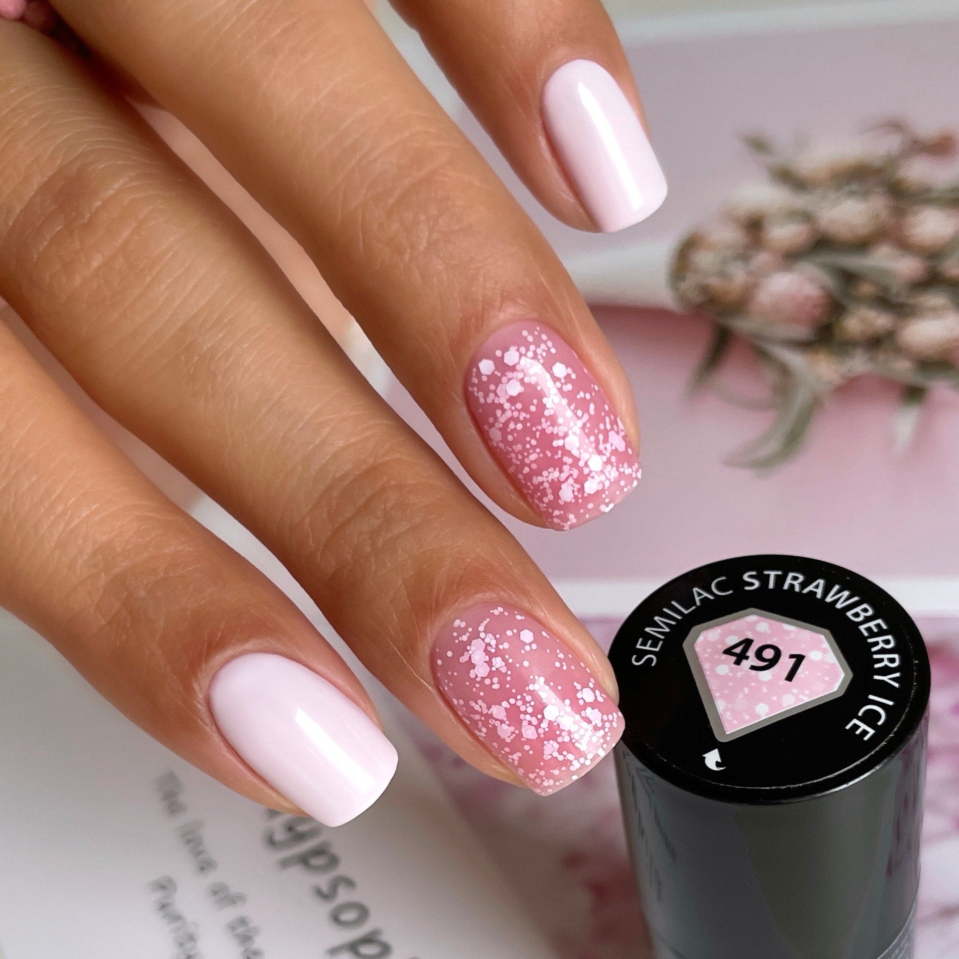 Semilac 491 Strawberry Ice UV Gel Polish 7ml