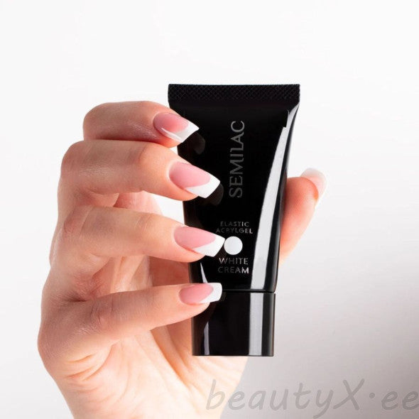 Semilac Elastic Acrylgel WhiteCream 30g