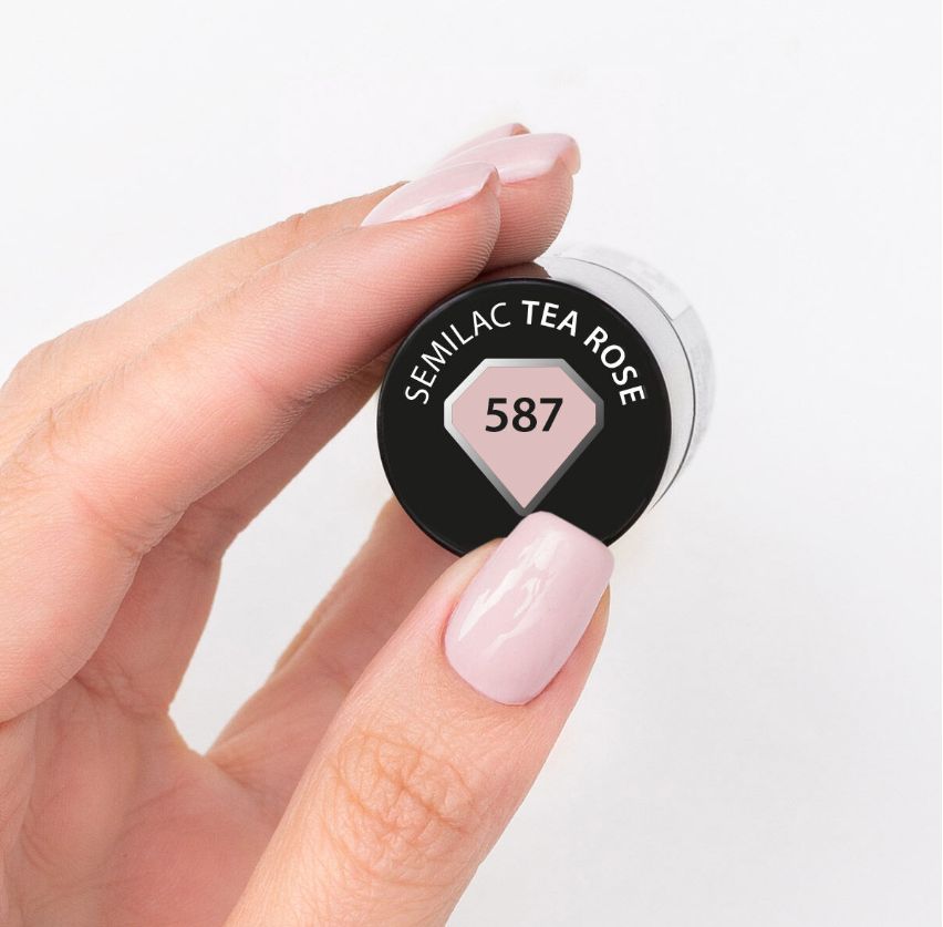 Semilac 587 Tea Rose HEMA free UV Gel Polish 7ml