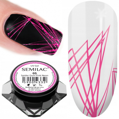 Semilac Spider Gel Gum 05 Neon Pink