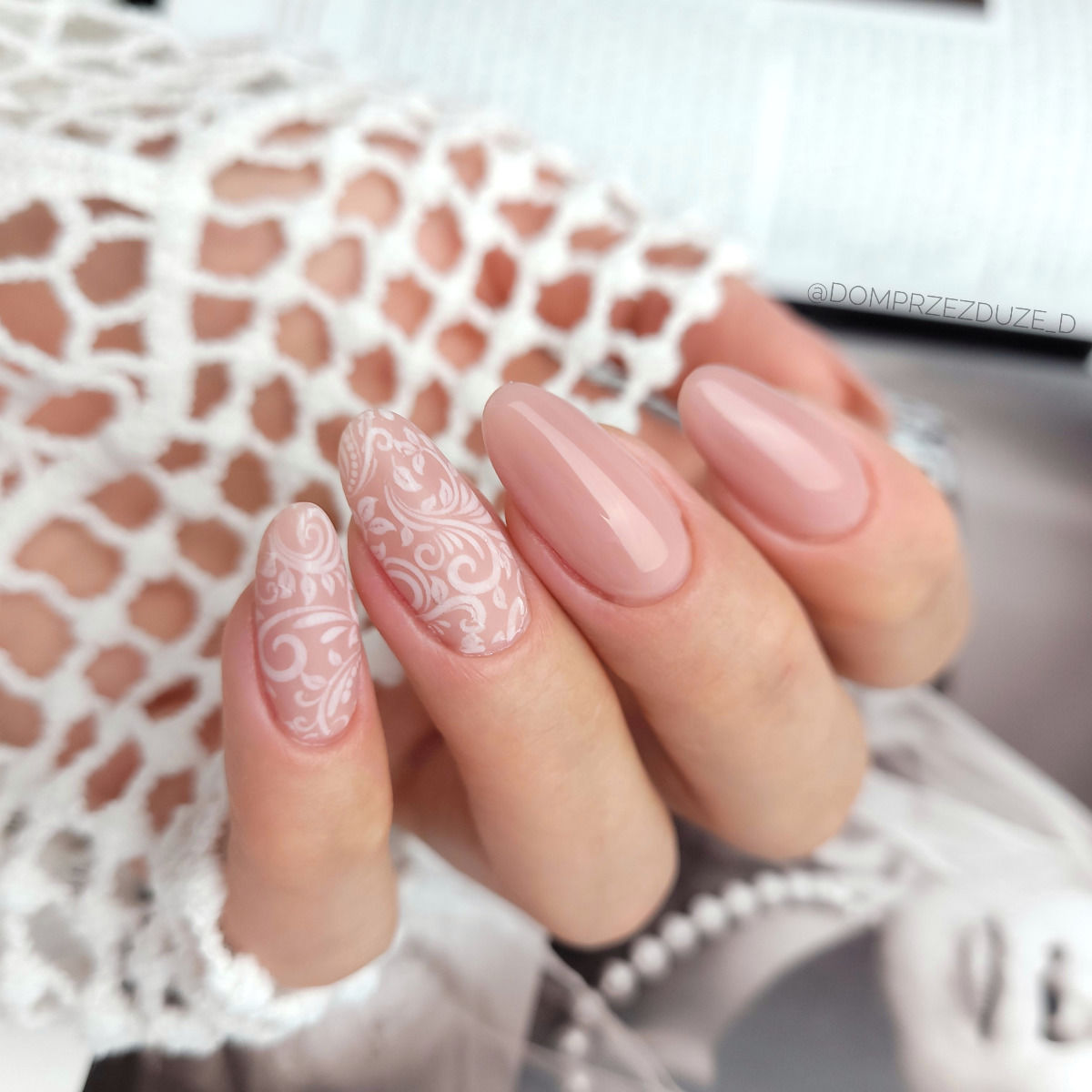 Nail Transfer Foil 13 White Lace