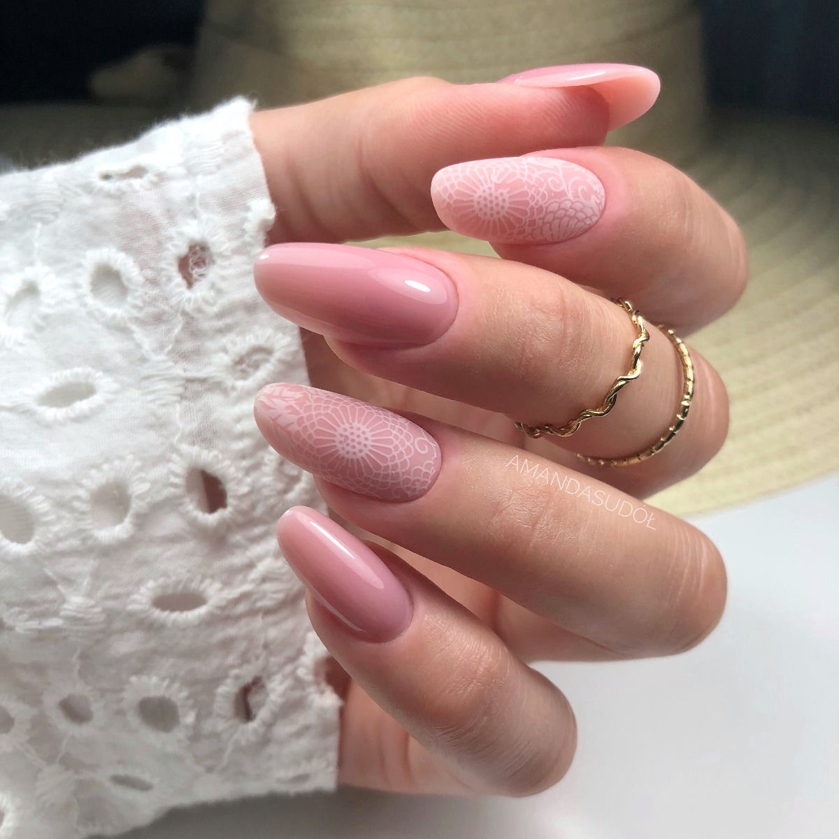 Nail Transfer Foil 14 White Lace