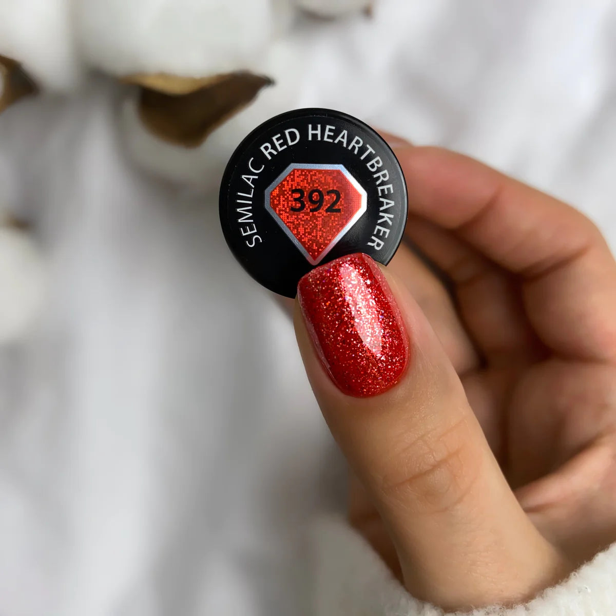 UV Hybrid gel Semilac 392 Red Heartbreaker 7ml