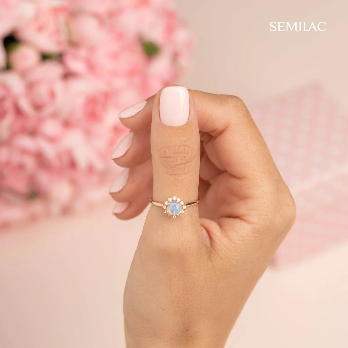 UV Hybrid Gel Semilac 574 Bride In Powder Pink 7ml
