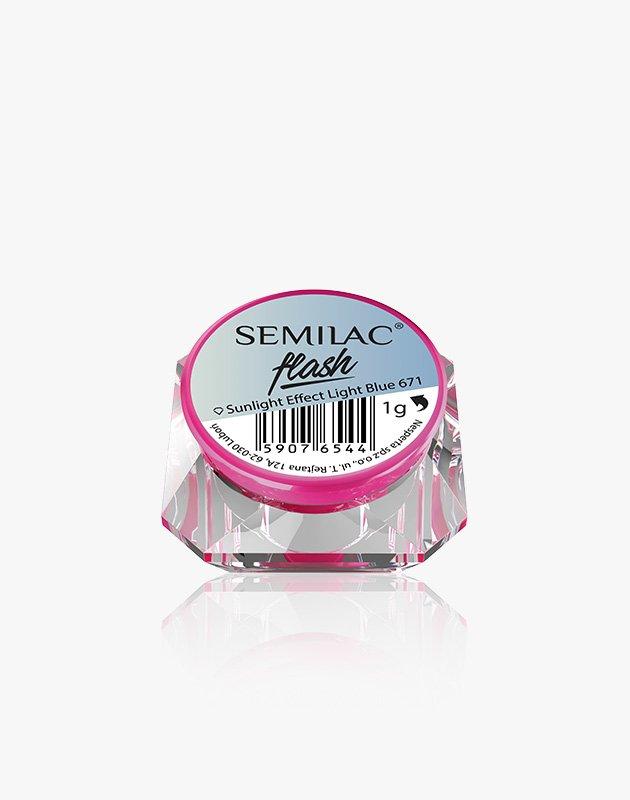 Semilac Flash Sunlight Effect Light Blue 671