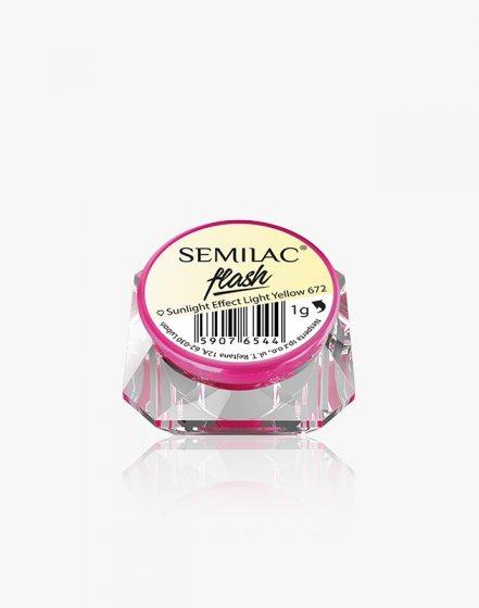 Semilac Flash Sunlight Effect Light Yellow 672