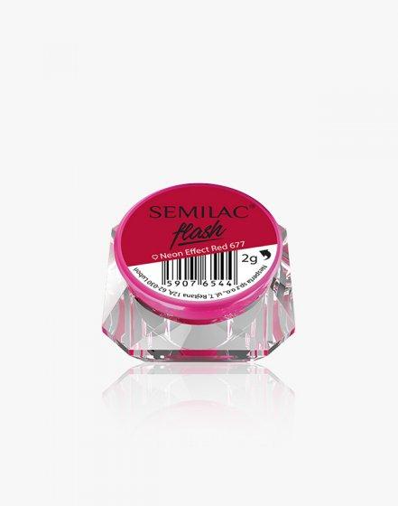 Semilac Flash Neon Effect Red 677