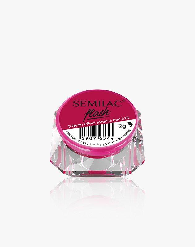 Semilac Flash Neon Effect Intense Red 678