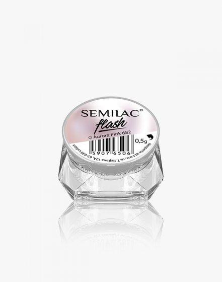 Semilac Flash Aurora Pink 682