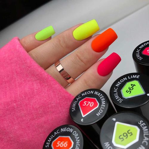 UV Hybrid Gel Semilac 565 Neon Yellow 7ml