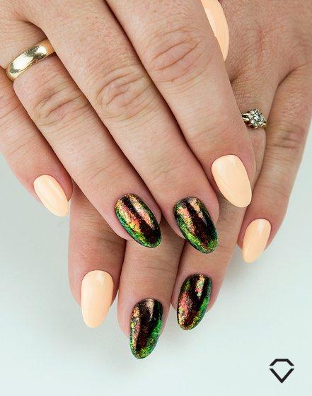 Semilac Flash Galaxy Ginger & Green 662