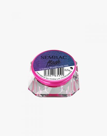 Semilac Flash Galaxy Blue & Purple 666