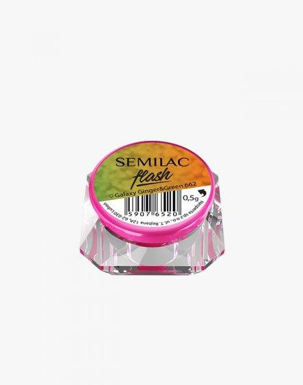 Semilac Flash Galaxy Ginger & Green 662