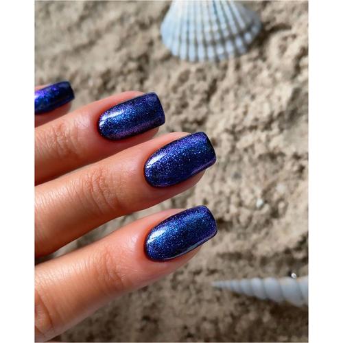 Semilac Top No Wipe Sparkling Blue T18 7ml