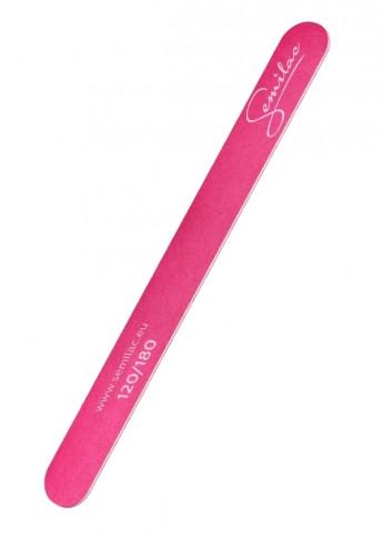 Semilac straight wooden PINK 120/180 nail file