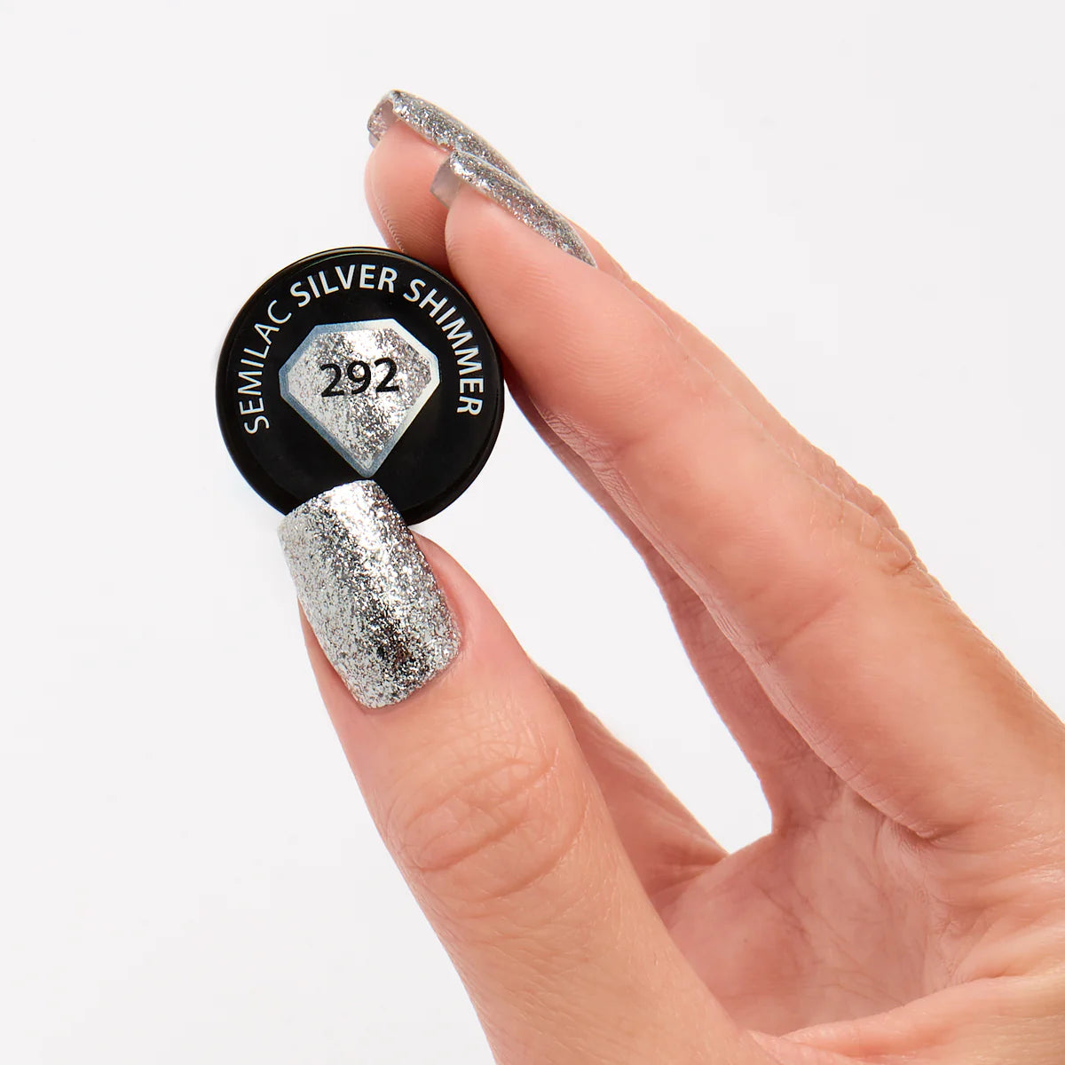 Semilac 292 Silver Shimmer UV Gel Polish