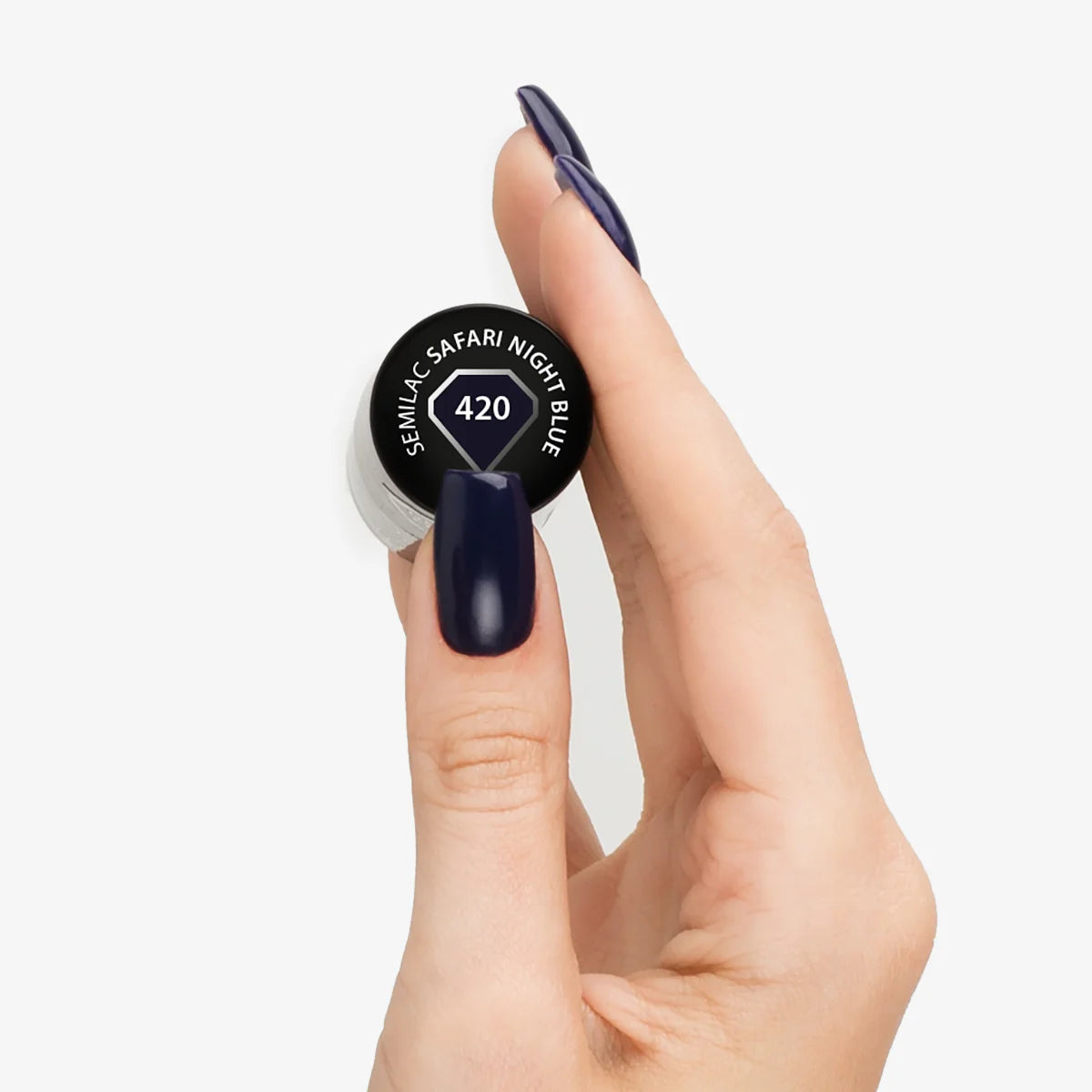 Semilac 420 Safari Night Blue HEMA Free UV Gel Polish