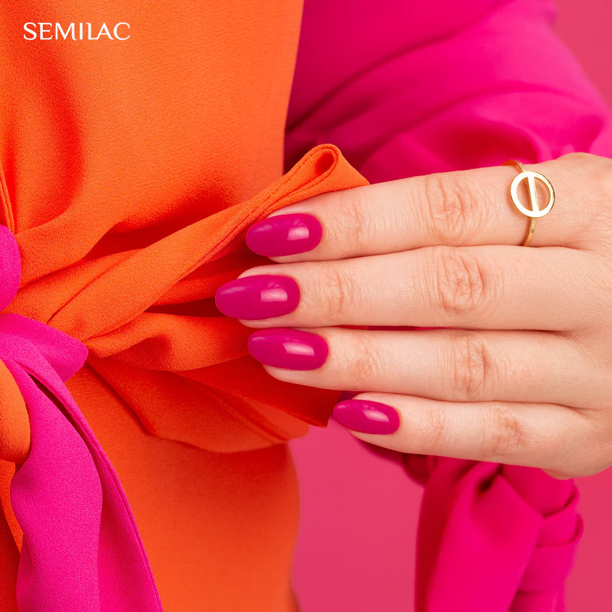 Semilac 436 Powerful Burgundy HEMA Free UV Gel Polish