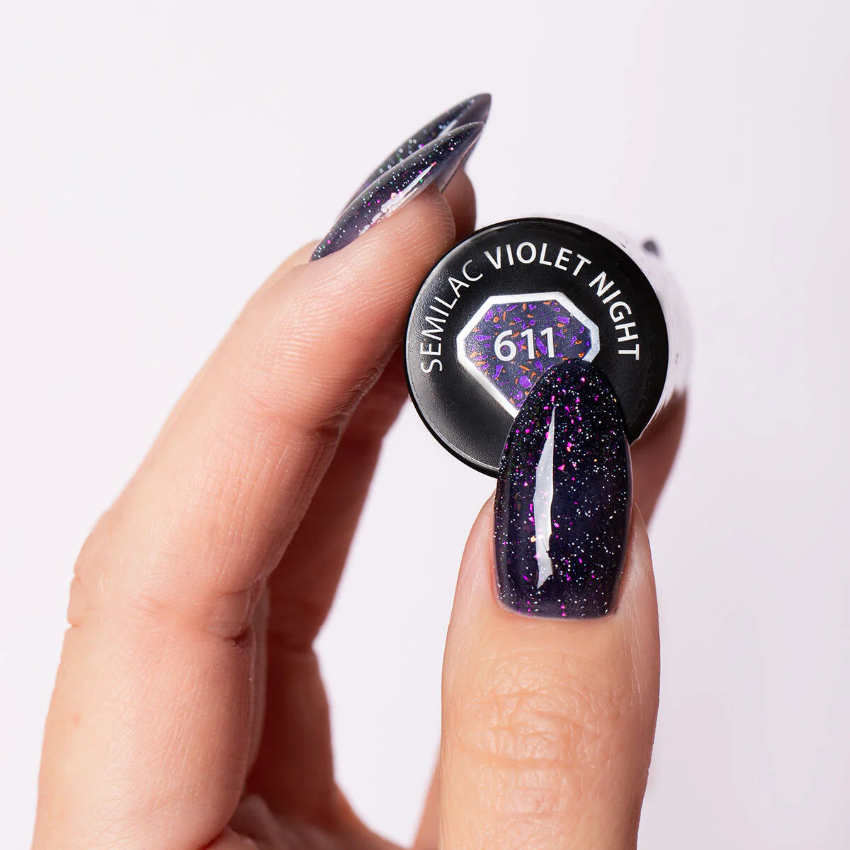 Semilac 611 Violet Night UV Gel Polish
