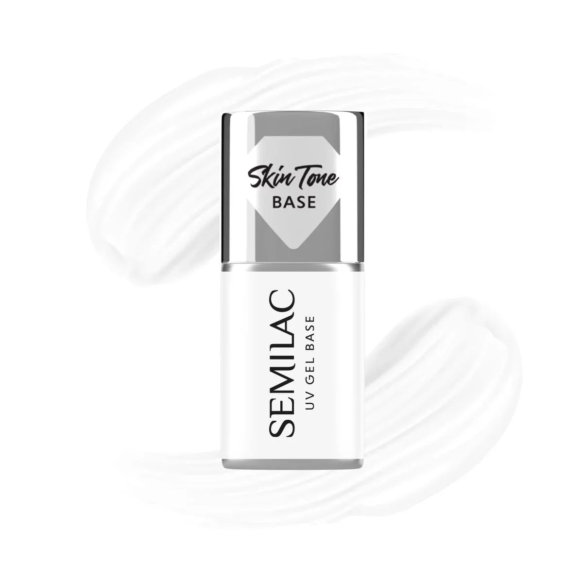 Semilac Skin Tone Cover Base Coconut Cream - Builder Gel in a Bottl