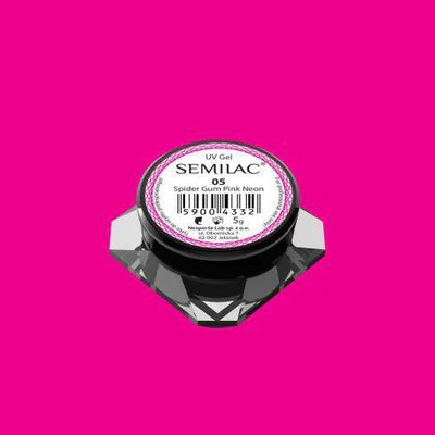Semilac Spider Gel Gum 05 Neon Pink