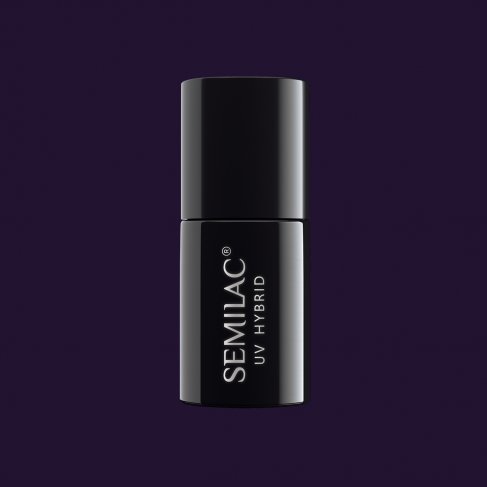 UV Hybrid Gel Semilac 100 Black Purple 7ml