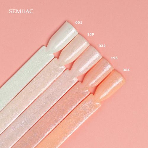 Semilac Top No Wipe Sparkling Pink T17 7ml